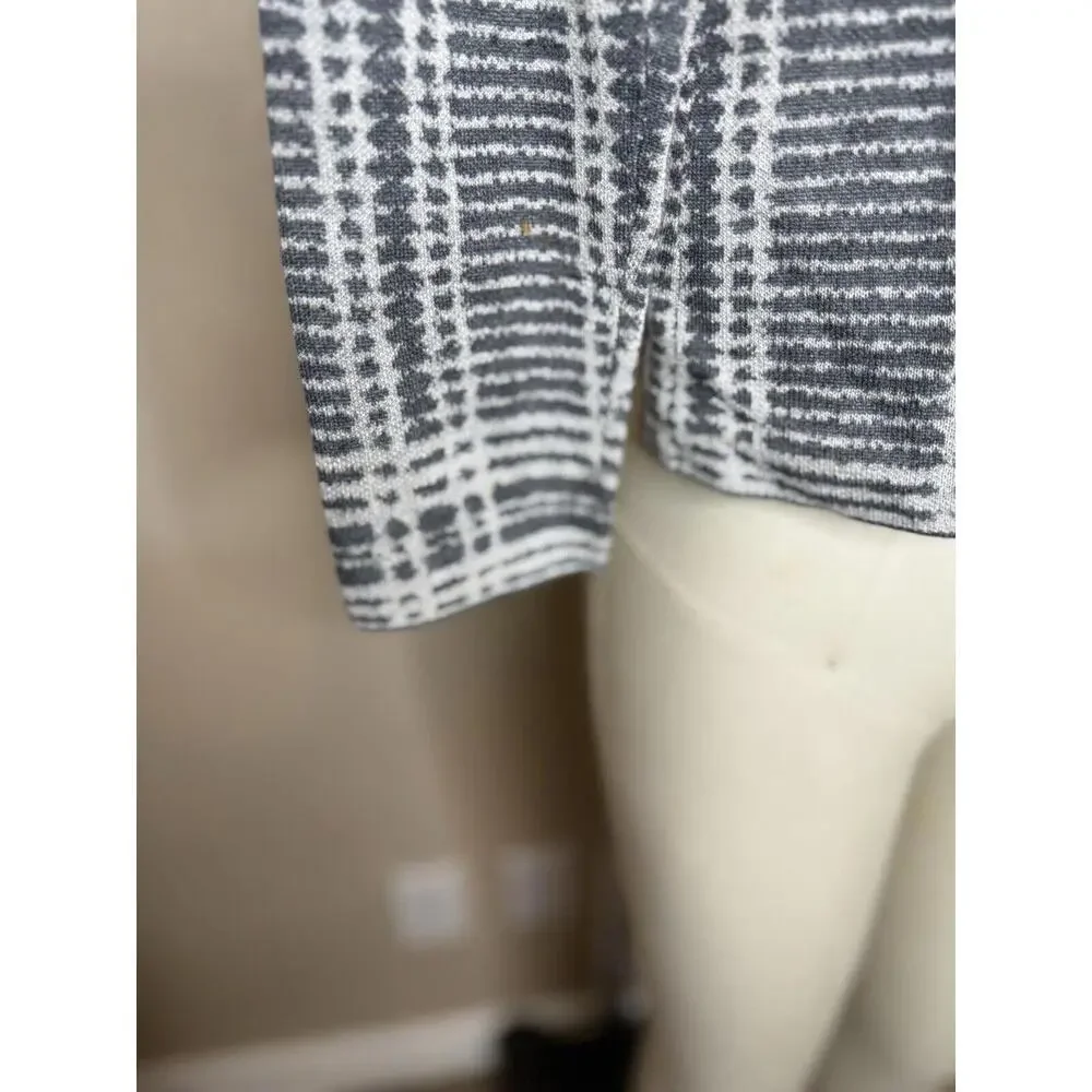 Eileen‎ Fisher Women's Merino Blend Size S/P Gray Open Front Cardigan Sweater